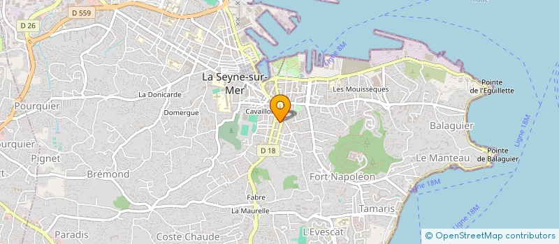 localisation de l'entreprise MONSIEUR THIERRY LYBRECHT  LA SEYNE-SUR-MER