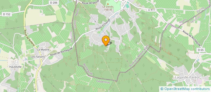 localisation de l'entreprise MONSIEUR THIERRY MAAS  ROCHEGUDE