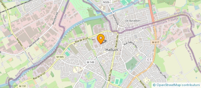 localisation de l'entreprise MONSIEUR THIERRY MAES  HALLUIN