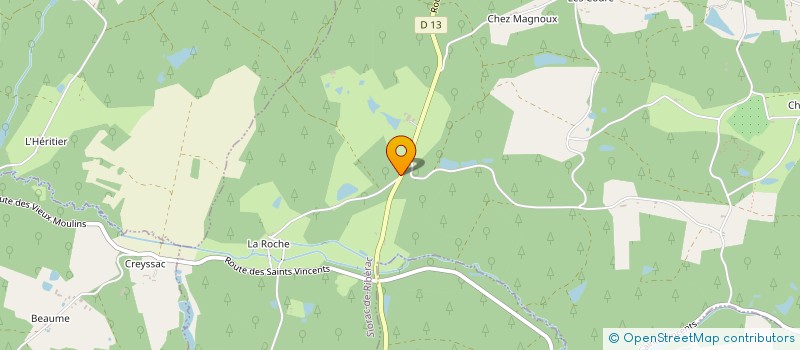 localisation de l'entreprise MONSIEUR THIERRY MAGNE  SIORAC-DE-RIBERAC