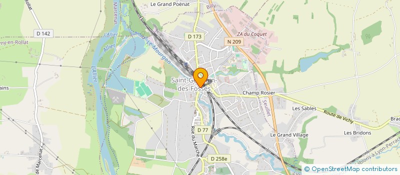 localisation de l'entreprise MONSIEUR THIERRY MAGNERE à SAINT-GERMAIN-DES-FOSSES
