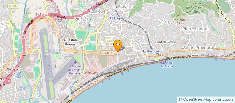 localisation de l'entreprise MONSIEUR THIERRY MAGNIN à CANNES