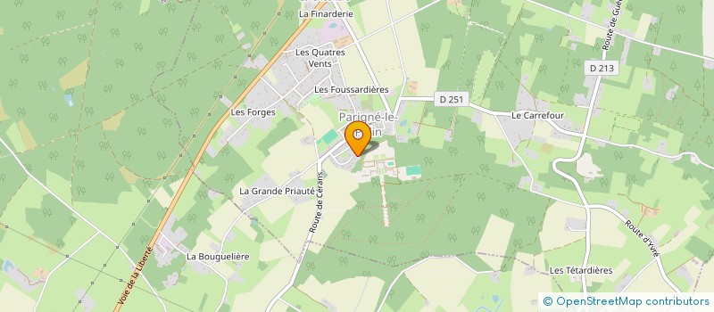 localisation de l'entreprise MONSIEUR THIERRY MAHEU  PARIGNE LE POLIN