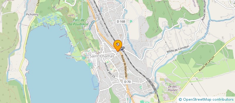 localisation de l'entreprise MONSIEUR THIERRY MAILLE  SAINT-CHAMAS