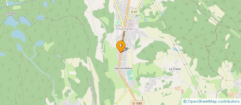 localisation de l'entreprise MONSIEUR THIERRY MAISONNEUVE  CHAMPIER