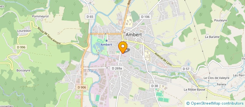 localisation de l'entreprise MONSIEUR THIERRY MAITRIAS à AMBERT