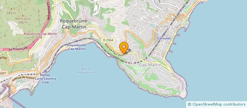 localisation de l'entreprise MONSIEUR THIERRY MALVAULT à ROQUEBRUNE-CAP-MARTIN