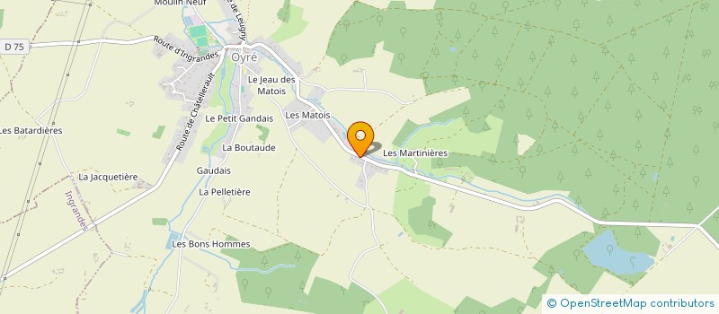 localisation de l'entreprise MONSIEUR THIERRY MANDIN  OYRE