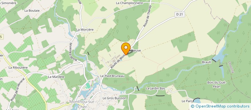 localisation de l'entreprise MONSIEUR THIERRY MARCADET à MONTHOU-SUR-CHER