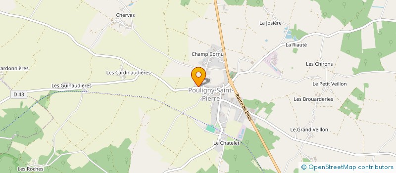 localisation de l'entreprise MONSIEUR THIERRY MARCEL à POULIGNY-SAINT-PIERRE