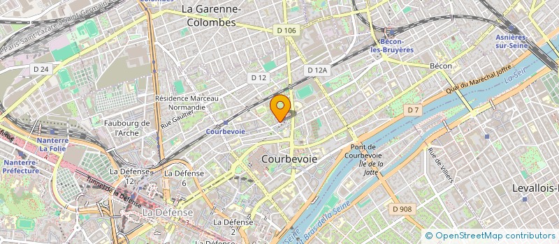 localisation de l'entreprise MONSIEUR THIERRY MARCOUX à COURBEVOIE