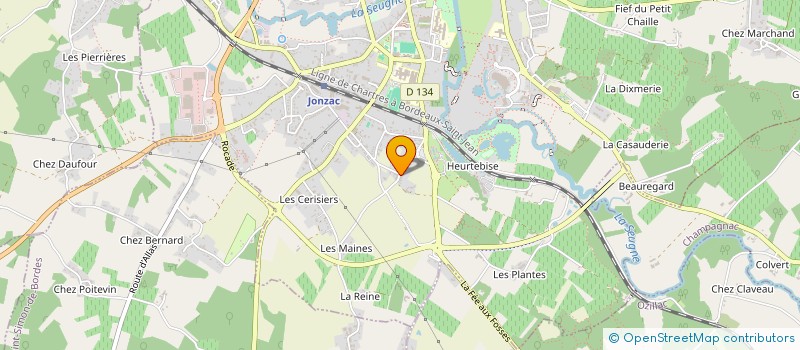 localisation de l'entreprise MONSIEUR THIERRY MARGOT  JONZAC