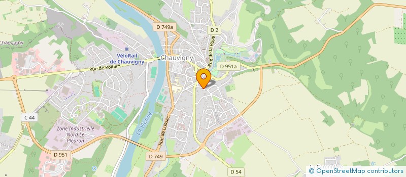localisation de l'entreprise MONSIEUR THIERRY MARGOT  CHAUVIGNY