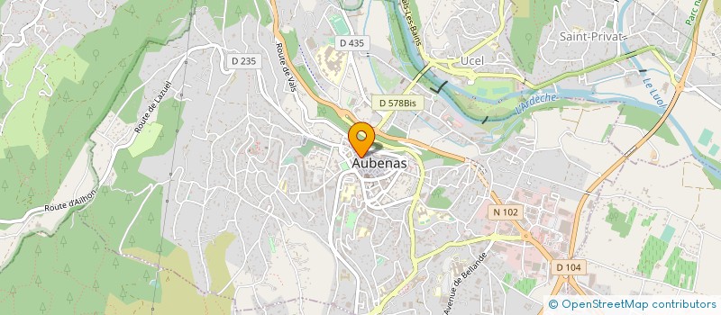 localisation de l'entreprise MONSIEUR THIERRY MARICHY à AUBENAS