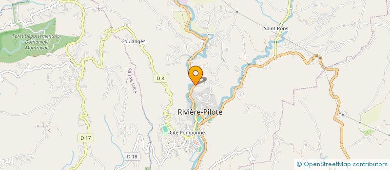 localisation de l'entreprise MONSIEUR THIERRY MARIE-REINE  RIVIERE PILOTE