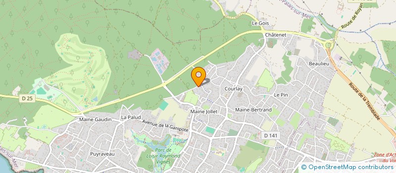 localisation de l'entreprise MONSIEUR THIERRY MARION  SAINT-PALAIS-SUR-MER