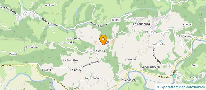 localisation de l'entreprise MONSIEUR THIERRY MARRAGOU  SENERGUES