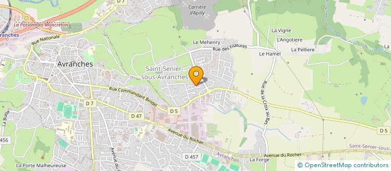 localisation de l'entreprise MONSIEUR THIERRY MARSAIS  SAINT-SENIER-SOUS-AVRANCHES