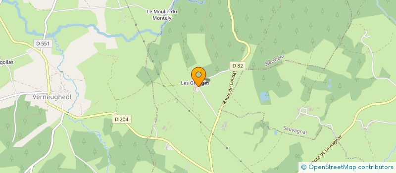 localisation de l'entreprise MONSIEUR THIERRY MARTIN à HERMENT