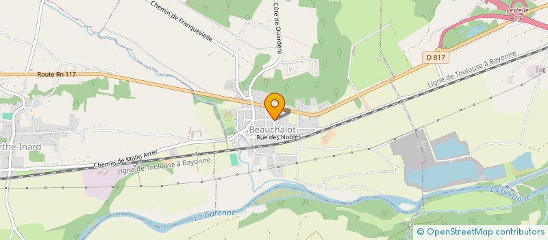 localisation de l'entreprise MONSIEUR THIERRY MARTIN  BEAUCHALOT