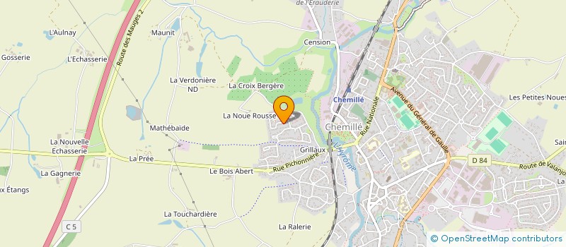 localisation de l'entreprise MONSIEUR THIERRY MARTIN  CHEMILLE-EN-ANJOU