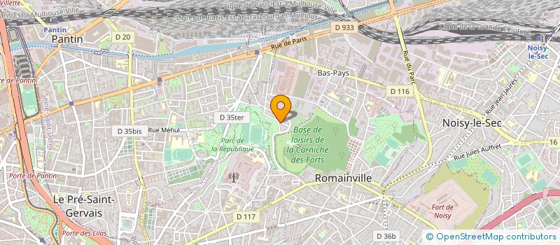 localisation de l'entreprise MONSIEUR THIERRY MARTINET à ROMAINVILLE