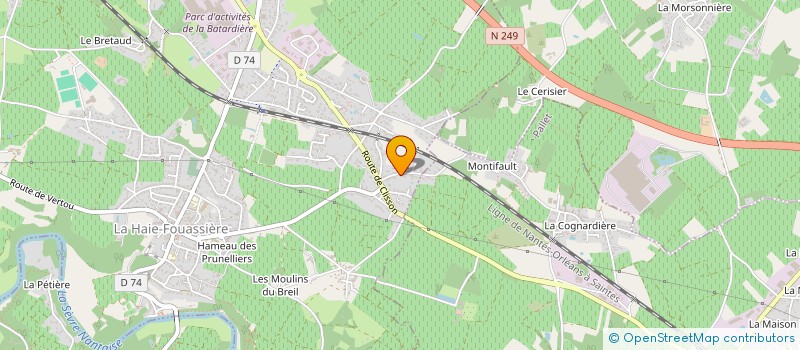 localisation de l'entreprise MONSIEUR THIERRY MARZELLEAU  HAIE-FOUASSIERE (LA)