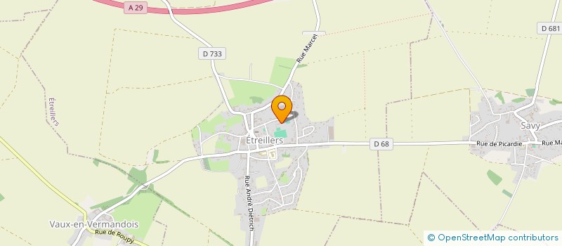 localisation de l'entreprise MONSIEUR THIERRY MASCART  ETREILLERS