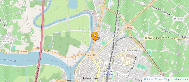 localisation de l'entreprise MONSIEUR THIERRY MASSON  LIBOURNE