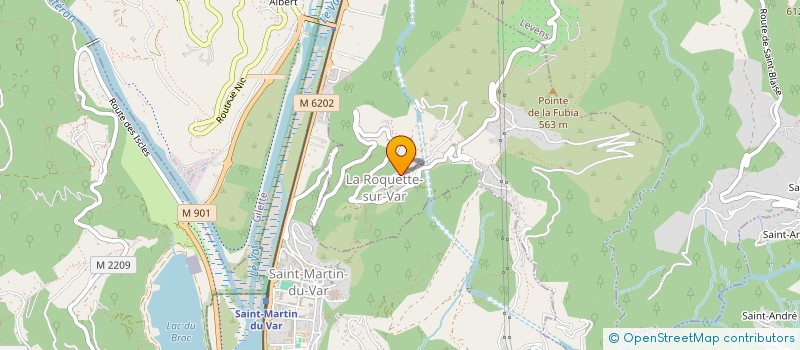 localisation de l'entreprise MONSIEUR THIERRY MASSON  LA ROQUETTE-SUR-VAR