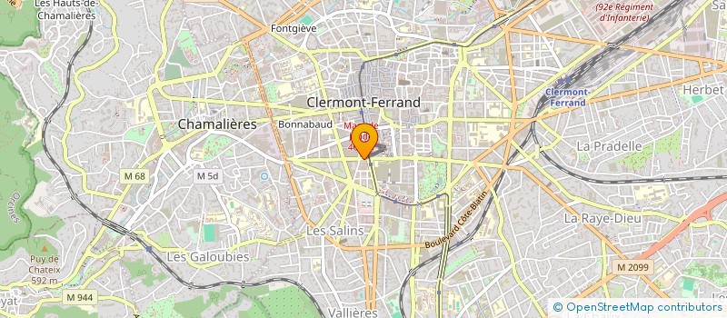 localisation de l'entreprise MONSIEUR THIERRY MATHEVON  CLERMONT-FERRAND