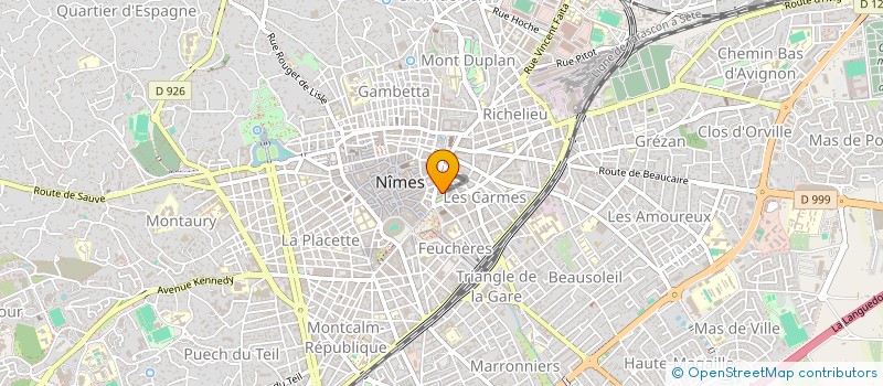 localisation de l'entreprise MONSIEUR THIERRY MATHIEU  NIMES