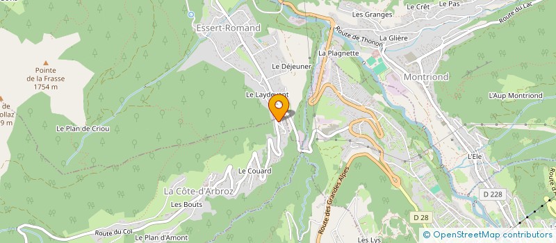 localisation de l'entreprise MONSIEUR THIERRY MATHIEU  LA COTE-D'ARBROZ