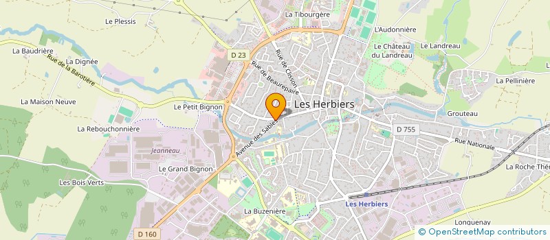 localisation de l'entreprise MONSIEUR THIERRY MAUDET à LES HERBIERS