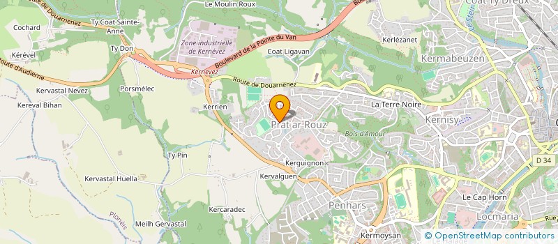 localisation de l'entreprise MONSIEUR THIERRY MBEKEK à QUIMPER