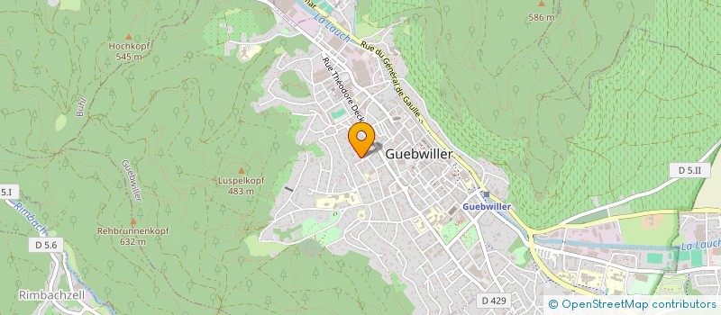 localisation de l'entreprise MONSIEUR THIERRY MECHLER  GUEBWILLER