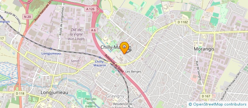 localisation de l'entreprise MONSIEUR THIERRY MENAGE  CHILLY-MAZARIN
