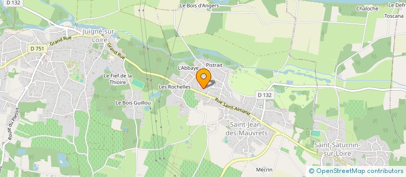 localisation de l'entreprise MONSIEUR THIERRY MENANT  LES GARENNES SUR LOIRE