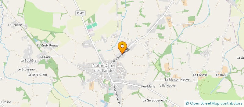 localisation de l'entreprise MONSIEUR THIERRY MENARD  NOTRE-DAME-DES-LANDES