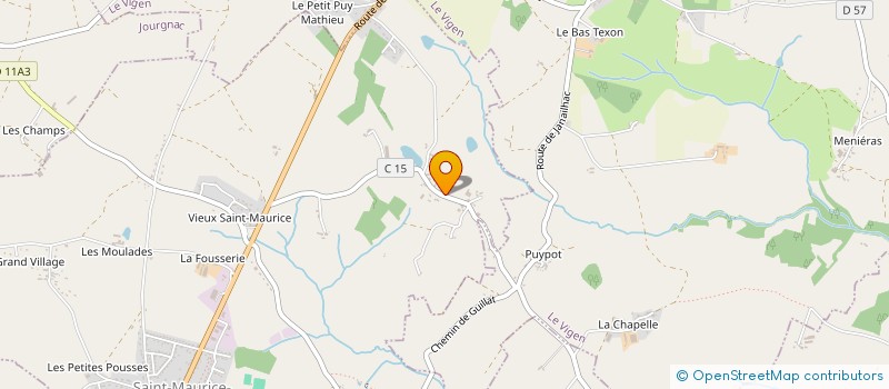 localisation de l'entreprise MONSIEUR THIERRY MENUDIER à SAINT-MAURICE-LES-BROUSSES