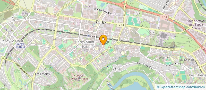 localisation de l'entreprise MONSIEUR THIERRY MERANTHE  CERGY