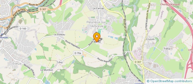 localisation de l'entreprise MONSIEUR THIERRY MERLIN à FLEURIEUX-SUR-L'ARBRESLE