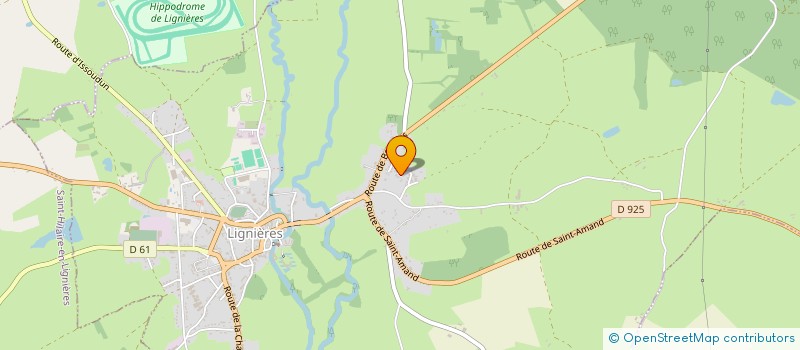 localisation de l'entreprise MONSIEUR THIERRY MESLET  LIGNIERES