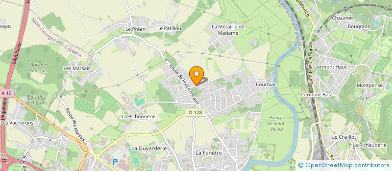 localisation de l'entreprise MONSIEUR THIERRY METZGER  SAINTES