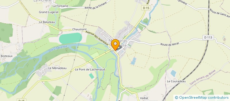 localisation de l'entreprise MONSIEUR THIERRY MEUNIER à MONTIGNAC-CHARENTE