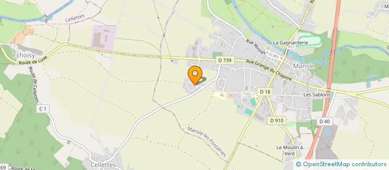 localisation de l'entreprise MONSIEUR THIERRY MEUNIER  MANSLE-LES-FONTAINES