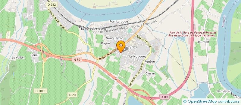 localisation de l'entreprise MONSIEUR THIERRY MEYRAN  ARVEYRES