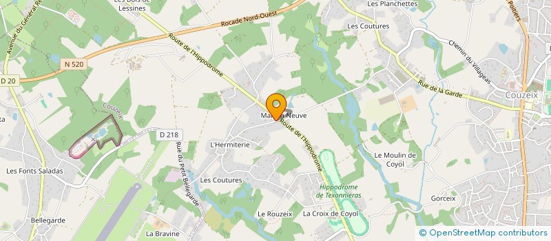 localisation de l'entreprise MONSIEUR THIERRY MEZIER à COUZEIX