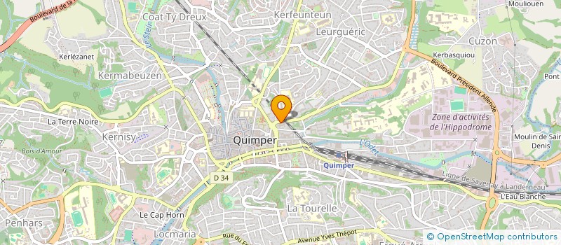 localisation de l'entreprise MONSIEUR THIERRY MIARD à QUIMPER