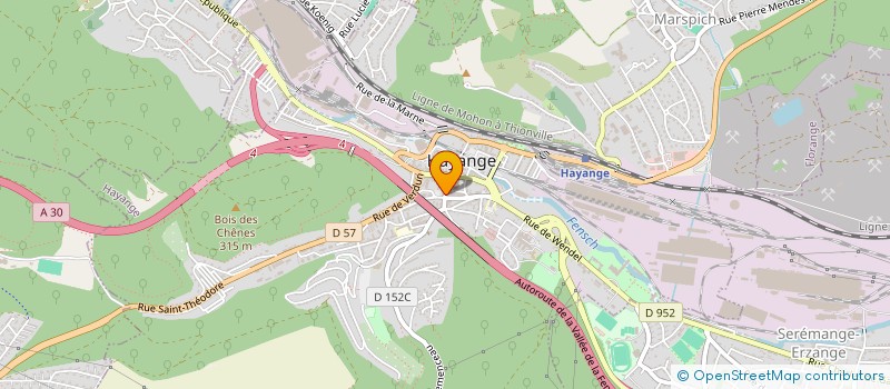 localisation de l'entreprise MONSIEUR THIERRY MICHEL  HAYANGE